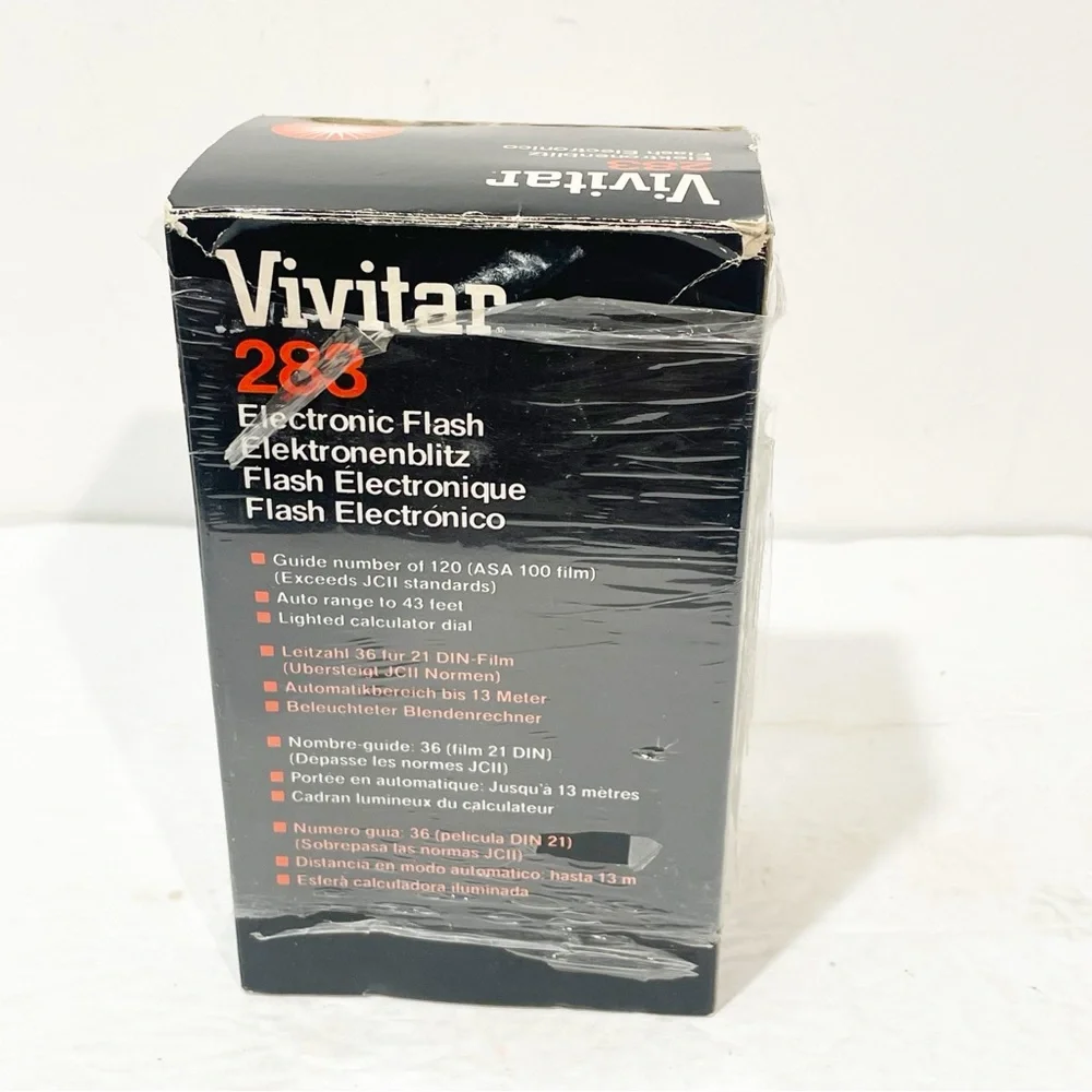 Vivitar‎ Auto Thyristor 283 Shoe Mount Flash Universal Vintage NEW